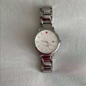 Kate Spade Silver Watch with White Face